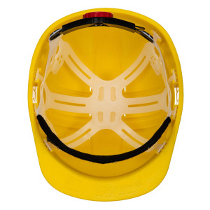 Каска PS62YER Portwest HDPE, вентиляция, храповик, цвет желтый. Photo 2