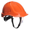 Каска PW54ORR Portwest АБС-пластик, без вентиляции, храповик, оранжевая. Диэл 440В