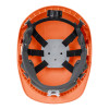 Каска PW55ORR Portwest АБС-пластик, с вентиляцией, храповик, с экраном, оранжевая