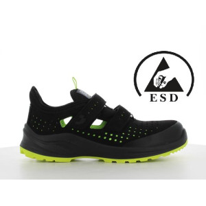 Сандалии Modulo S1 PS, SR, SC, FO Safety Jogger, ESD-антистатические, УНИСЕКС, черный