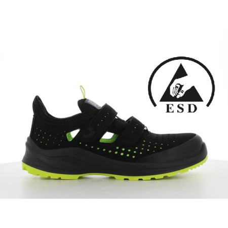 Сандалии Modulo S1 PS, SR, SC, FO Safety Jogger, ESD-антистатические, УНИСЕКС, черный