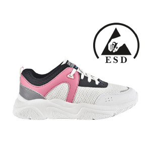 Кроссовки SLOAN BLU O1, SRC, FO Safety Jogger ESD-антистатические, женские, верх сетка, бело-розовый