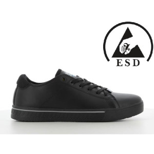 Туфли COOL O2, SR, ESD, FO, HRO Safety Jogger УНИСЕКС, кожанные, цвет черный