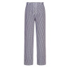 Брюки повара C079CKR Portwest 100% хлопок, 190г, цвет черный/клеточка