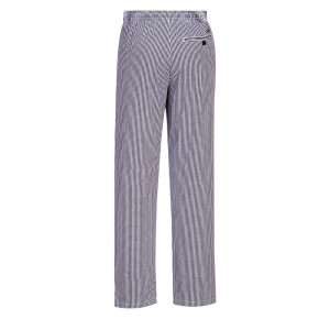 Брюки повара C079CKR Portwest 100% хлопок, 190г, цвет черный/клеточка. Photo 3