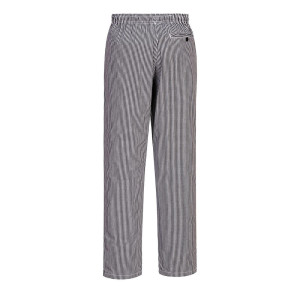 Брюки повара C079CHR Portwest 100% хлопок, 190г, цвет темно-синий/клеточка. Photo 3